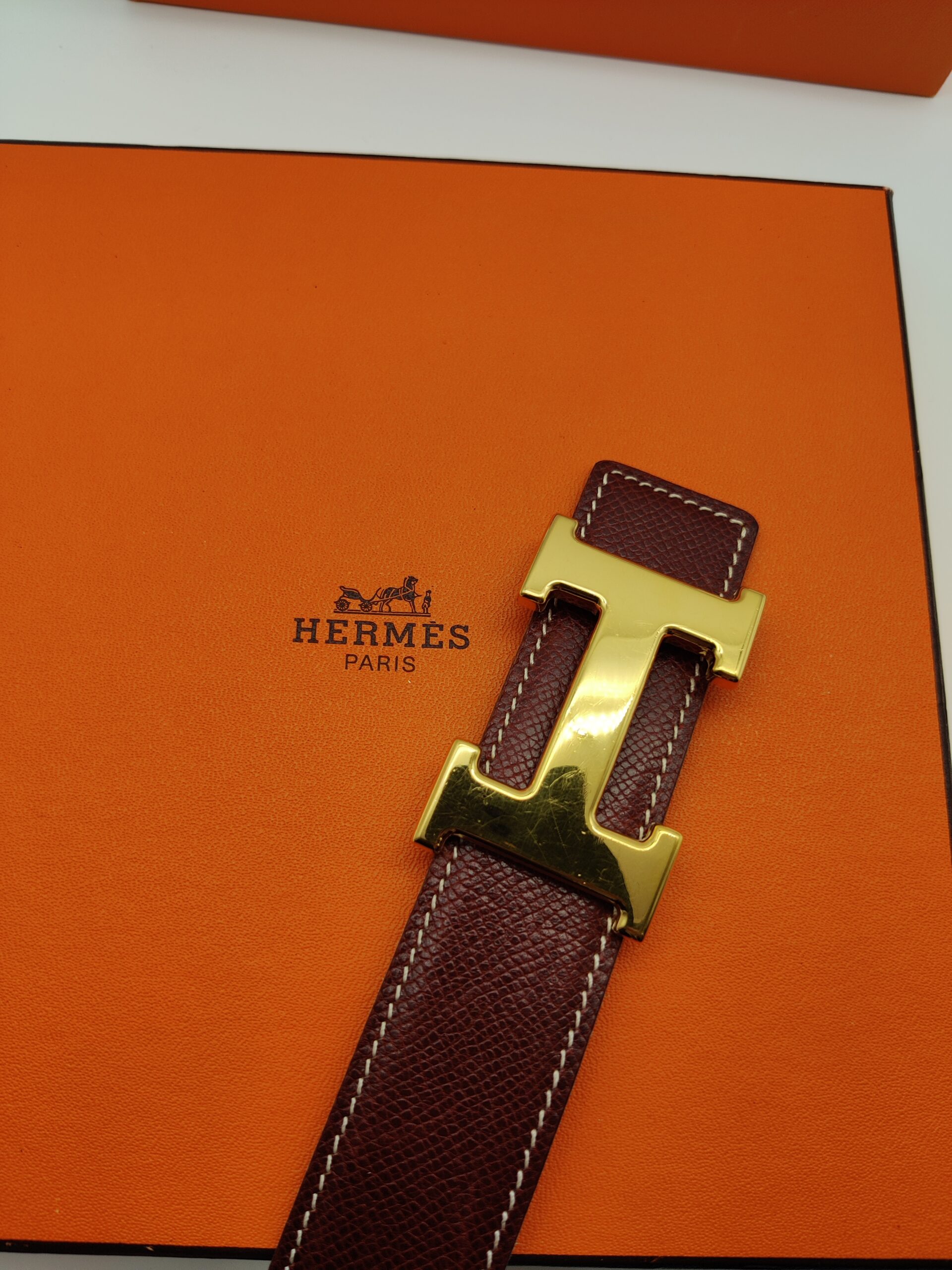Pre-owned Hermès Hermes constance-H reversible 5
