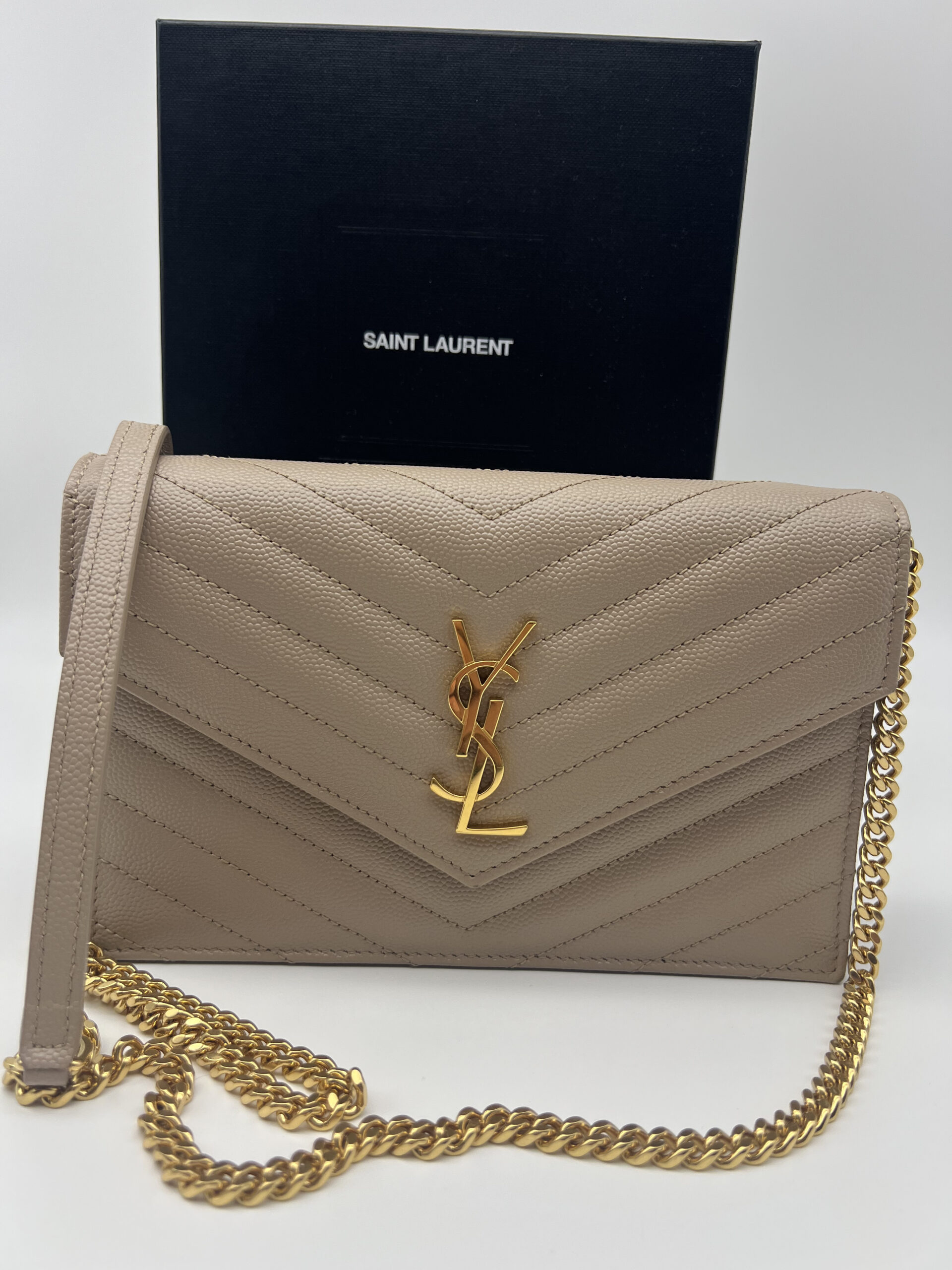 Pre-owned Saint Laurent YSL Cassandre envelope WOC 7